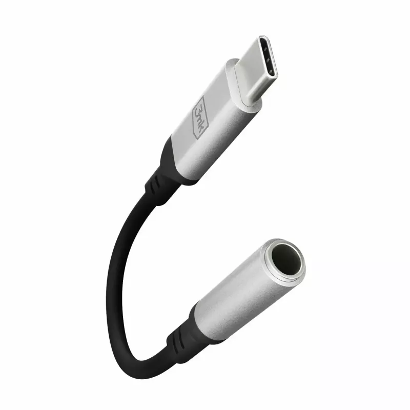 3,5 mm USB-kabel 3MK jack 3,5 mm 1 st. USB-C naar jack 3,5 mm