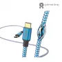 Hama Reflective USB-kabel USB 2.0 1,5 m USB-C blauw