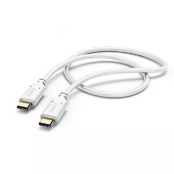 Hama oplaadkabel, USB-C - USB-C, 1,5 m, wit
