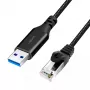 Netwerkkabel LogiLink CU0401 RJ-45 Cat6 1,5 m zwart