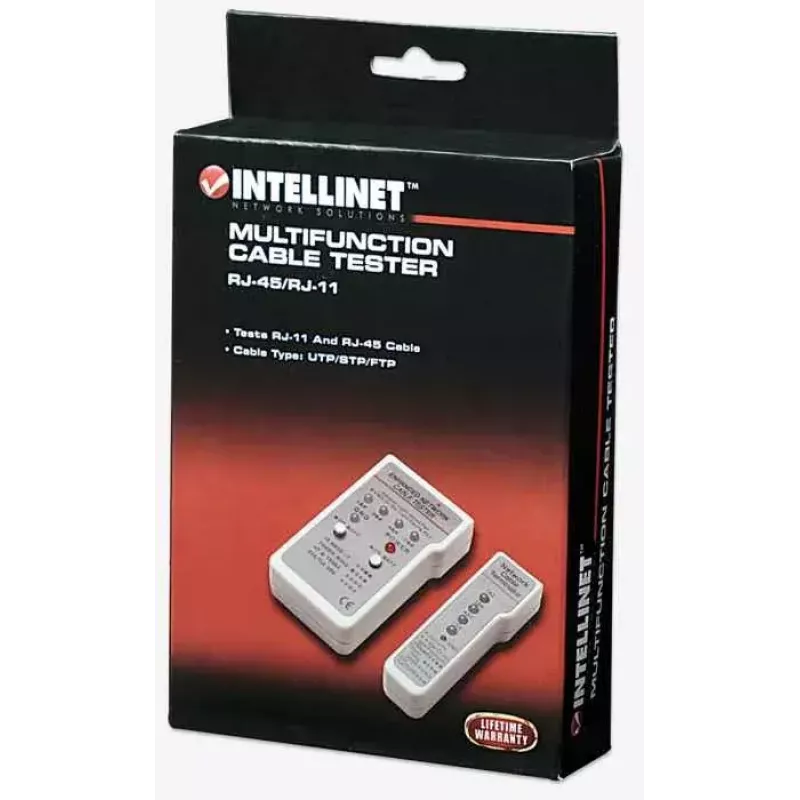 Intellinet Multifunctionele Kabeltester, RJ-45 en RJ-11, UTP/STP/FTP, afgeschermd en onafgeschermd