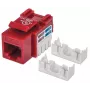 Intellinet Keystone Jack, Cat6, UTP, LSA, Rood