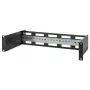 Intellinet 716345 in diepte verstelbare 19-inch DIN-railhouder, 2U