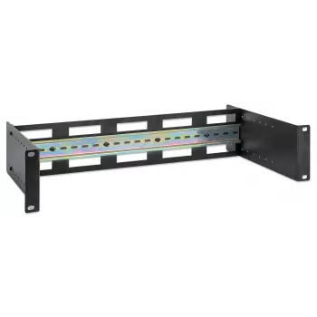 Intellinet 716345 in diepte verstelbare 19-inch DIN-railhouder, 2U
