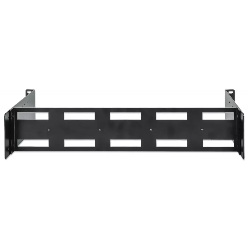 Intellinet 716345 in diepte verstelbare 19-inch DIN-railhouder, 2U