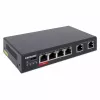 Intellinet 6-poorts Fast Ethernet-switch 4 PoE-poorten 65W Power Budget