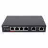 Intellinet 6-poorts Fast Ethernet-switch 4 PoE-poorten 65W Power Budget