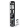 Hama 00221061 universele IR-afstandsbediening voor LG-tv's, leerfunctie, verlichte toetsen, zwart
