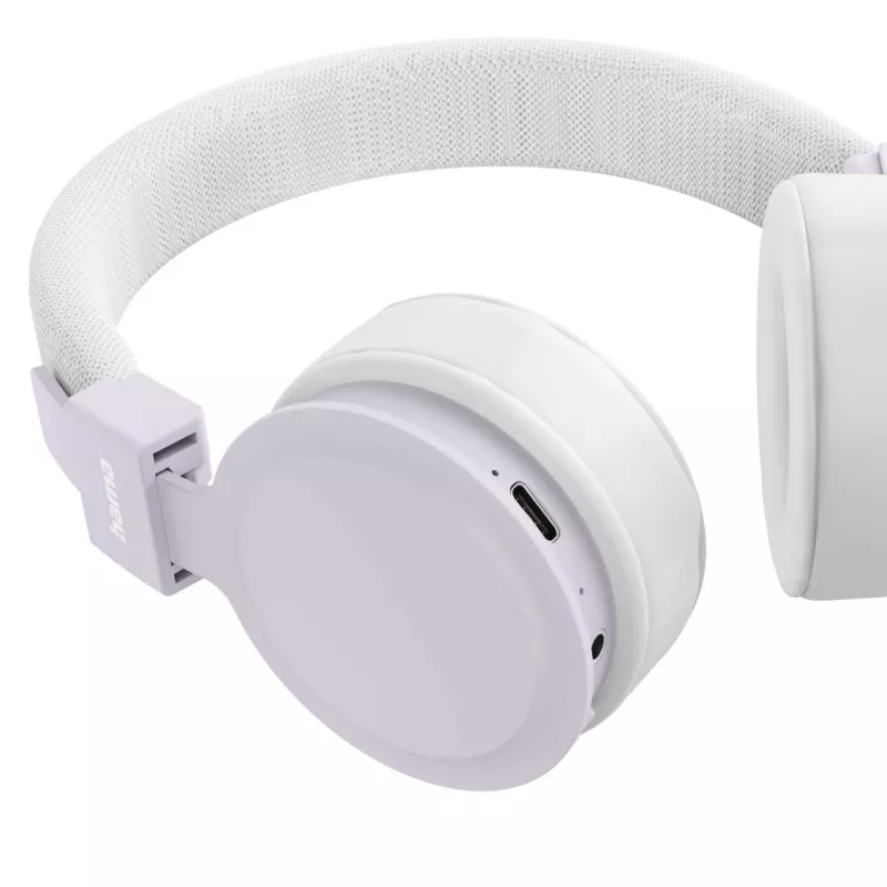Hama Freedom Lit III Headset draadloos hoofdband bellen/muziek USB Type-C Bluetooth paars, wit