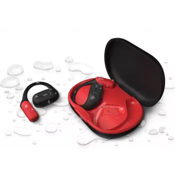 Philips 6000-serie TAA6709BK/00 Koptelefoon/Headset True Wireless Stereo (TWS) ear-hook sport Bluetooth zwart, rood