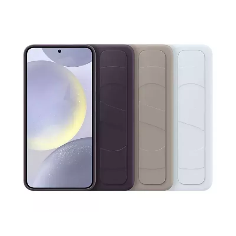Hoesje Samsung Galaxy S24 lichtblauw monochromatisch desktopstandaard