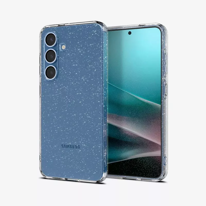 Cover Spigen Galaxy S25 Liquid Crystal Glitter Transparant
