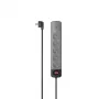 Hama 00223056 stroomverlengsnoer 1,5 m 5 AC-uitgangen binnen zwart, grijs