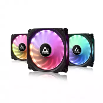 Chieftec CF-3012-RGB computerkoelsysteem computerbehuizing ventilator 12 cm zwart