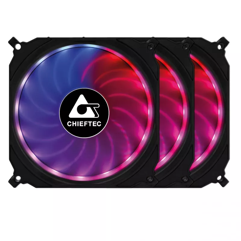 Chieftec CF-3012-RGB computerkoelsysteem computerbehuizing ventilator 12 cm zwart
