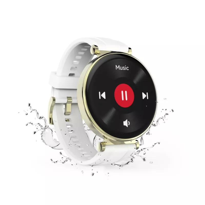 Hama 7000 smartwatch, 1,32 inch AMOLED, goud (00178622)