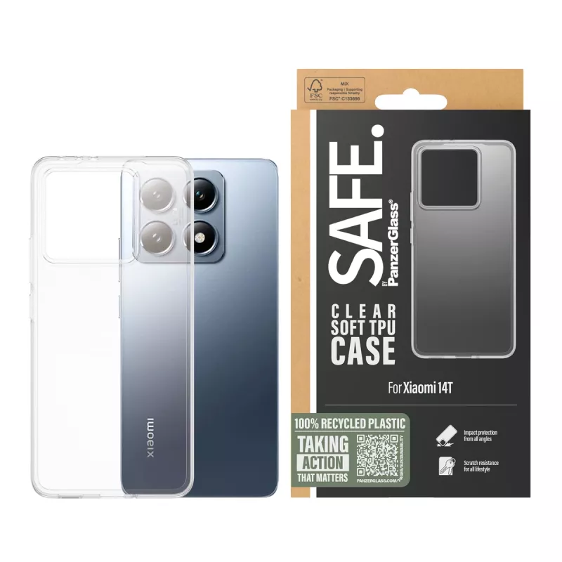 PanzerGlass SAFE. by ® TPU-hoesje transparant Xiaomi 14T
