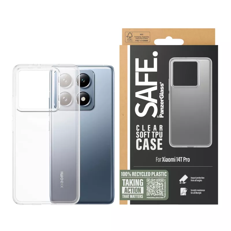PanzerGlass SAFE. by ® TPU-hoesje transparant Xiaomi 14T Pro