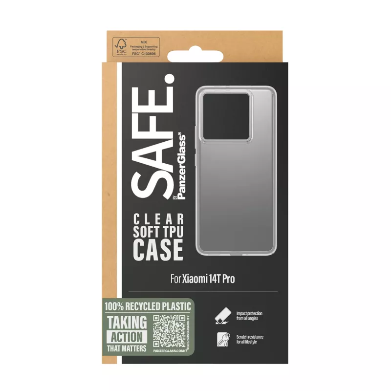 PanzerGlass SAFE. by ® TPU-hoesje transparant Xiaomi 14T Pro