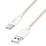 LogiLink USB 2.0 Type-C-kabel C/M naar A/M 60W roze 1,5 m