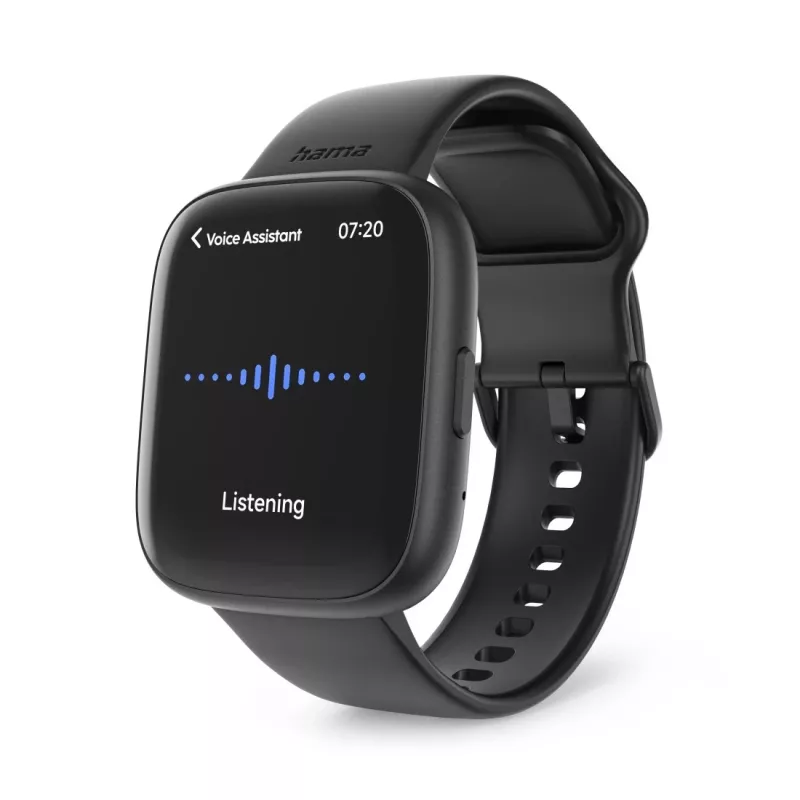 Smartwatch HAMA 4000 square zwart — HAMA 4000 square, zwarte smartwatch