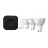 Philips Hue White and Colour Ambience Starterset: 3 GU10-lampen + dimschakelaar + Bridge Pro