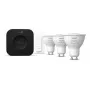 Philips Hue White and Colour Ambience Starterset: 3 GU10-lampen + dimschakelaar + Bridge Pro
