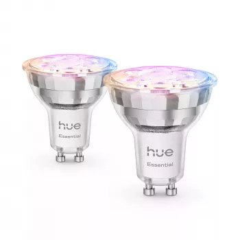 Philips Hue White and colour ambience Essential GU10 – smarte spot – 345 lm – 4,7 W – 2-pack