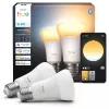 Slimme lamp Philips A60 E27 — Bluetooth/Zigbee, 6 W, 810 lm, wit, 2-pack