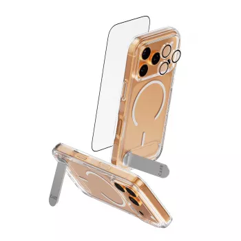 Beschermhoes PanzerGlass CARE Feature Kick 3w1 voor iPhone 17 Pro met glazen camera-afdekking