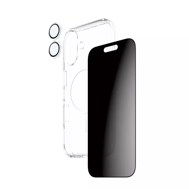 Beschermhoes PanzerGlass Case CARE voor iPhone 17 met privacyfilter, 3-in-1-functionaliteit