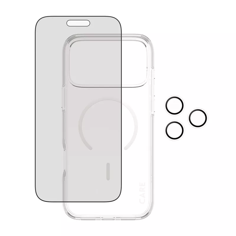 PanzerGlass ® | CARE by ® 3-in-1 Flagship Privacy bundel iPhone 17 Pro Max