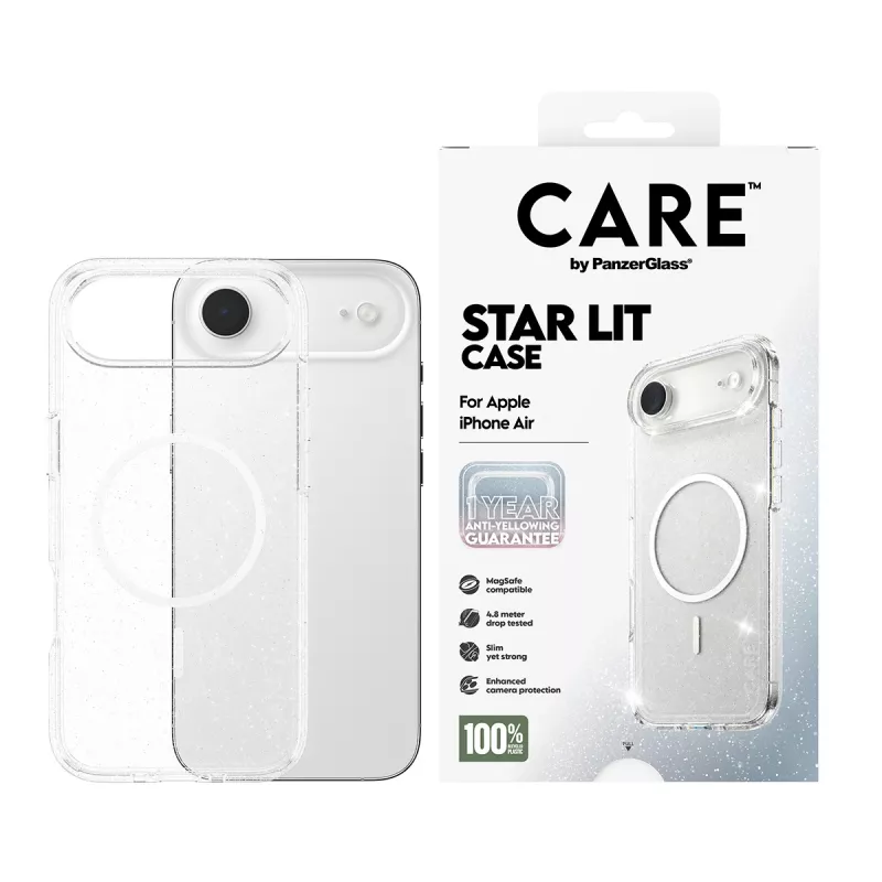 Hoes PanzerGlass CARE by ® Flagship Case Urban Explorer Star Lit White MagSafe iPhone Air