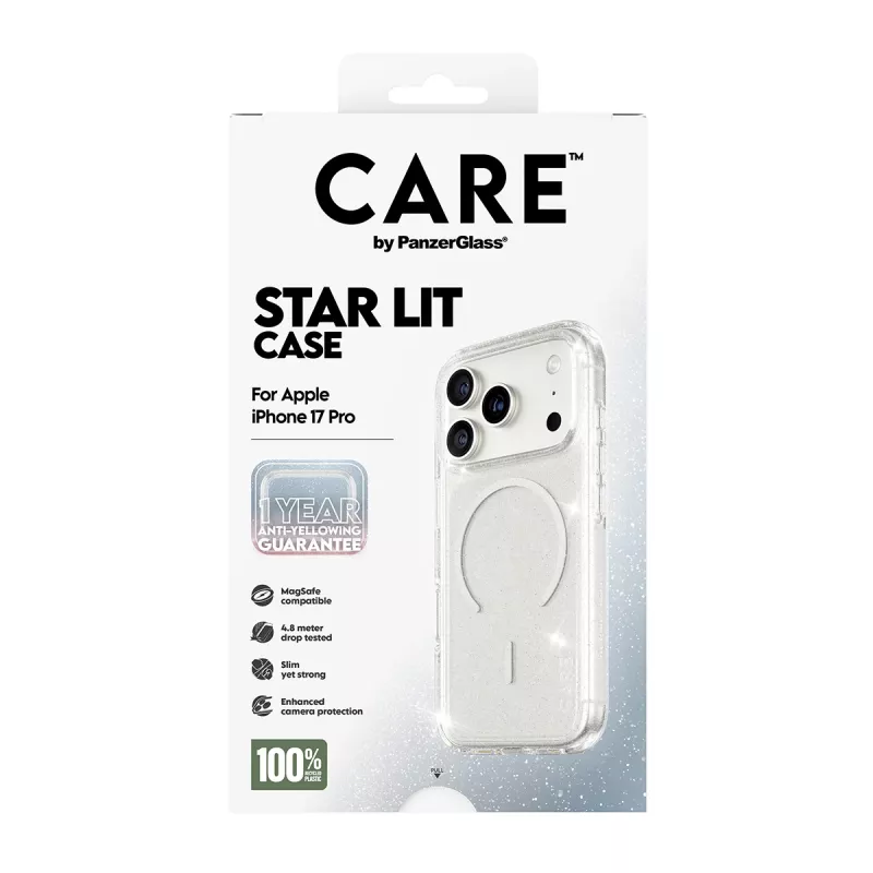 Hoes PanzerGlass CARE by Flagship Case Urban Explorer Star Lit White MagSafe iPhone 17 Pro