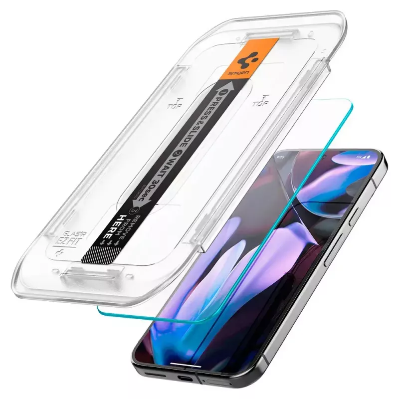 Spigen Glass Screen Protector EZ Fit GLAS.tR dun voor Google Pixel 9 / 9 Pro