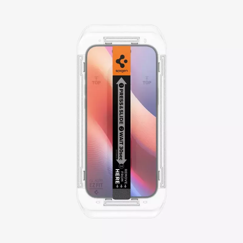 Spigen GLAS.tR EZ Fit glazen screenprotector voor iPhone 16 Pro Max / 17 Pro Max, 2-pack, helder