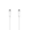 Hama 00205046 coaxkabel 3 m wit
