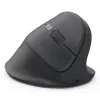 Hama 00173092 EWM-600R ergonomische verticale muis, rechtshandig, draadloos 2,4 GHz + Bluetooth, multi-device, optisch 1600 DPI, oplaadbaar, zwart