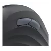 Hama 00173092 EWM-600R ergonomische verticale muis, rechtshandig, draadloos 2,4 GHz + Bluetooth, multi-device, optisch 1600 DPI, oplaadbaar, zwart