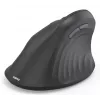 Hama 00173093 EWM-600L ergonomische verticale muis, linkshandig, draadloos 2,4 GHz + Bluetooth, multi-device, optisch 1600 DPI, oplaadbaar, zwart