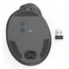 Hama 00173093 EWM-600L ergonomische verticale muis, linkshandig, draadloos 2,4 GHz + Bluetooth, multi-device, optisch 1600 DPI, oplaadbaar, zwart
