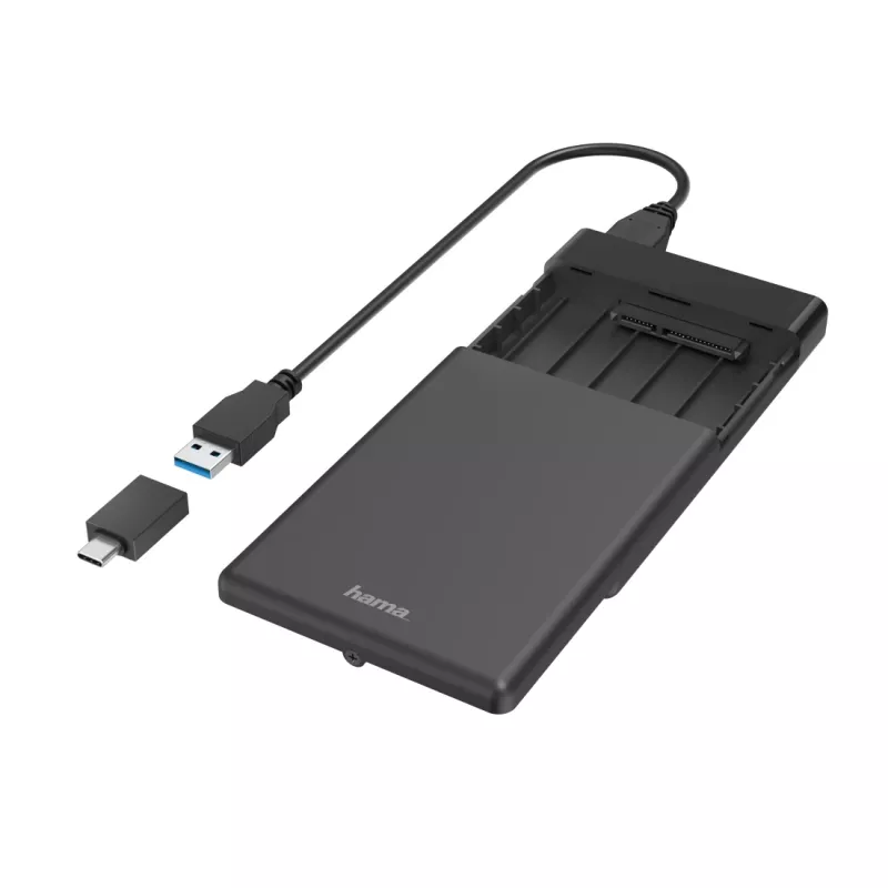 Hama 00200760 opslagbehuizing HDD/SSD-behuizing zwart 2.5 inch