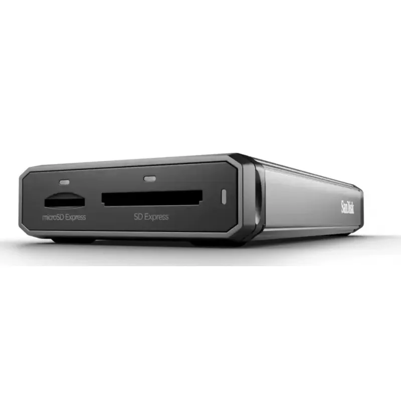 SanDisk PRO-READER SDDR-A451-GNPNN dubbele kaartlezer, SD Express / microSD Express / SD / microSD UHS-I, USB-C 3.2 Gen 2