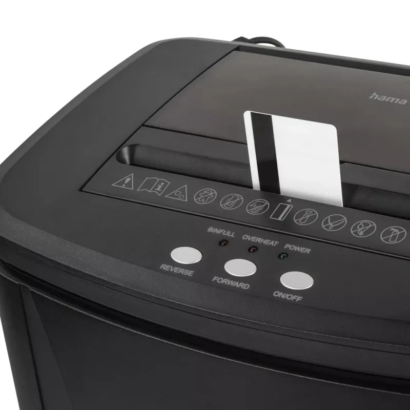 Hama Safe Auto M1200 papierversnipperaar micro-cut 60 dB 22.5 cm zwart