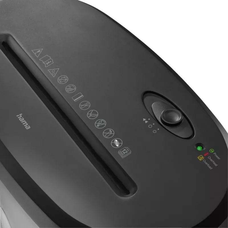 Hama Safe X120 papiershredder kruissnede 68 dB 22 cm zwart