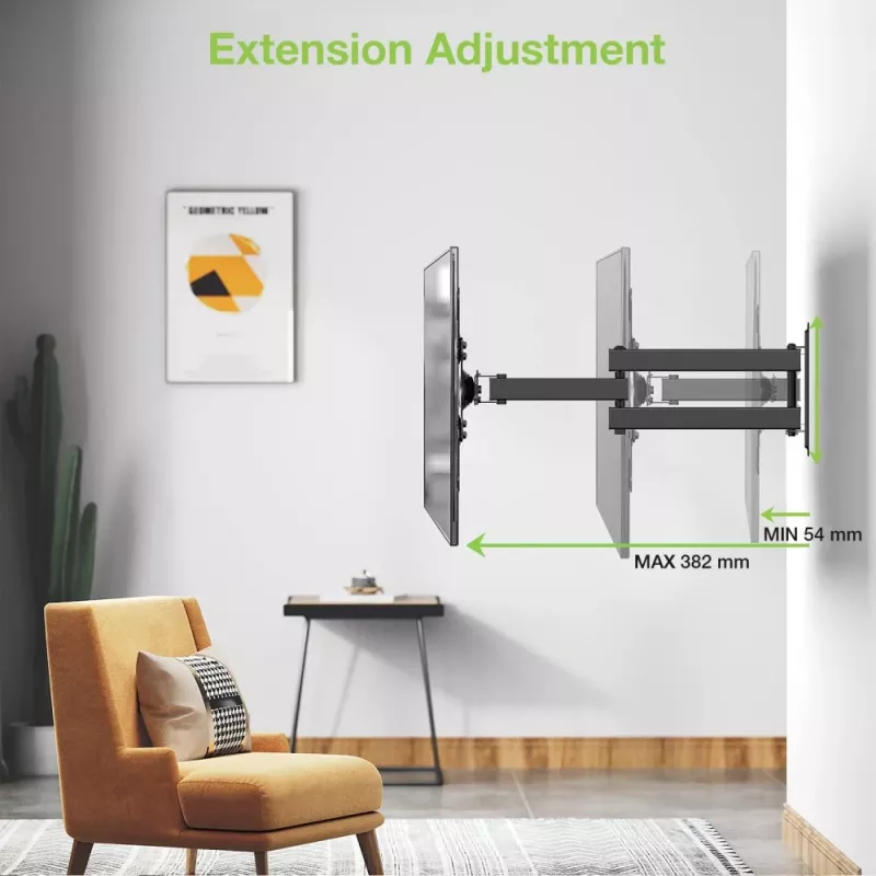 Techly wandsteun voor LCD LED 33-76,2 cm (13-30 inch) kantelbaar 2 gewrichten zwart ICA-LCD 923B