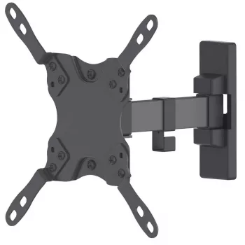 Manhattan wandsteun voor TV & monitors (kantel- en draaibaar, 2 gewrichten), voor schermen van 33 cm (13 inch) tot 106,7 cm (42 inch), VESA-compatibiliteit: alle tussen 75x75 mm en 200x200 mm – controleer de afmetingen van de vier bevestigingsgaten op de achterkant van het scherm om de pasvorm te garanderen, max. 20 kg, steun