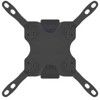 Manhattan wandsteun voor TV & monitors (kantel- en draaibaar, 2 gewrichten), voor schermen van 33 cm (13 inch) tot 106,7 cm (42 inch), VESA-compatibiliteit: alle tussen 75x75 mm en 200x200 mm – controleer de afmetingen van de vier bevestigingsgaten op de achterkant van het scherm om de pasvorm te garanderen, max. 20 kg, steun