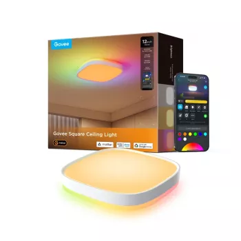 Govee 30cm RGBWW + RGBIC Smart slimme plafondlamp Wi-Fi/Bluetooth 28 W