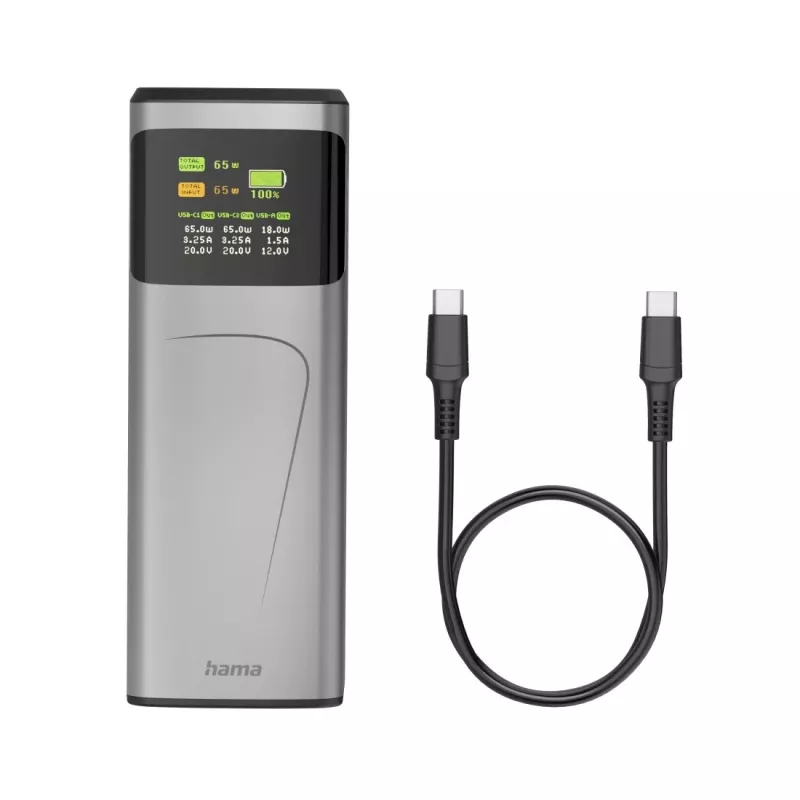 Hama High Power lithium-ion (Li-Ion) 20000 mAh grijs